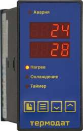ПИД-регулятор температуры со светодиодными индикаторами Термодат-12К6-D8 (снят с производства)