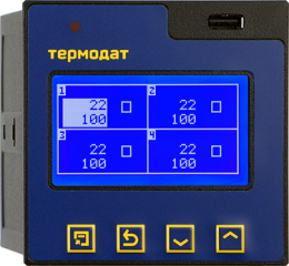 Четырехканальный электронный самописец с графическим дисплеем Термодат-17M6 (снят с производства)
