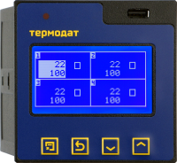 Четырехканальный электронный самописец с графическим дисплеем Термодат-17М6