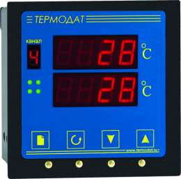ПИД-регулятор температуры со светодиодными индикаторами Термодат-13КХ3