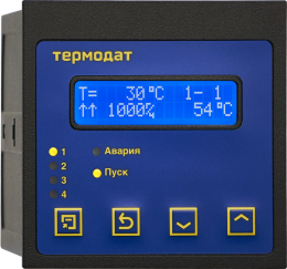 Регулятор температуры по программе с алфавитно-цифровым дисплеем Термодат-14Е5