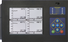 Четырехканальный электронный самописец с графическим дисплеем 6" Термодат-19M6