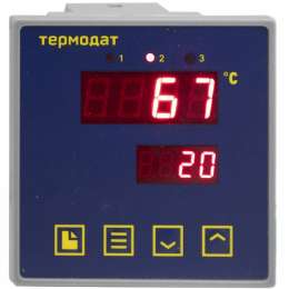 Одноканальный ПИД-регулятор температуры, аварийный сигнализатор Термодат-10К7-М