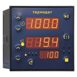 Одноканальный ПИД-регулятор температуры с индикацией таймера Термодат-12Т6