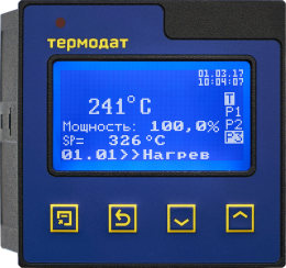 Одноканальный регулятор температуры по программе и электронный самописец Термодат-16Е6 (снят с производства)