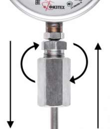 Термометры биметаллические коррозионностойкие ТБф-226 диаметр 80, 100, 160 мм с возможностью гидрозаполнения