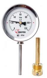 Термометры биметаллические (осевые, радиальные) ТБф-120 диаметр 63 мм